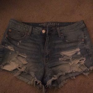 Distressed Jean Shorts